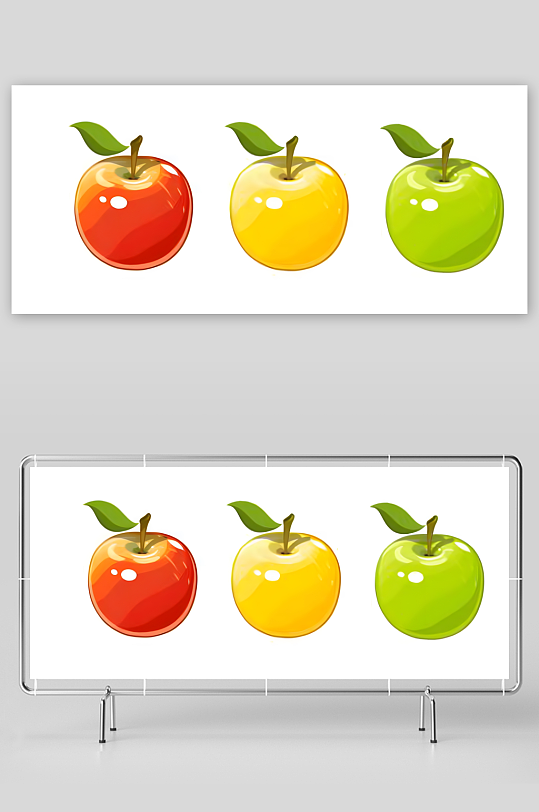 苹果矢量创意设计素材-众图网