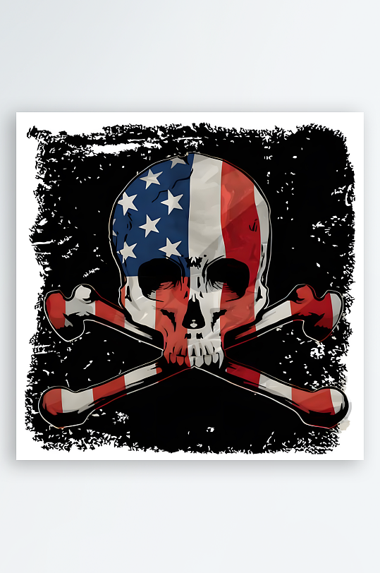 哥特摇滚骷髅矢量创意设计素材-众图网