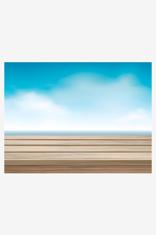 海边天空矢量创意设计素材-众图网