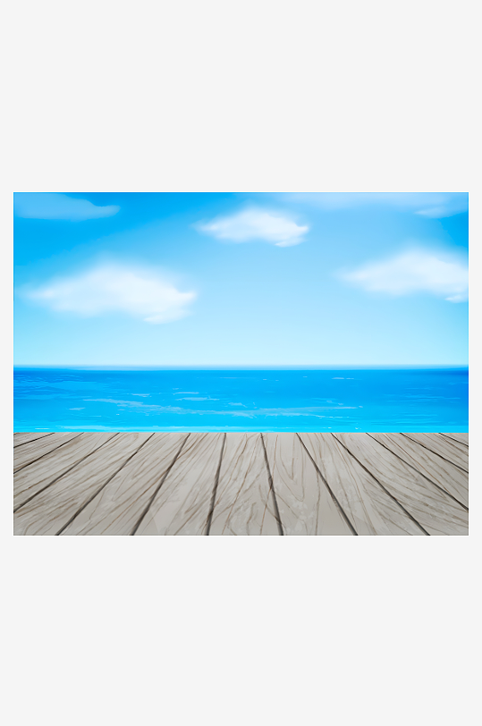 海边天空矢量创意设计素材-众图网