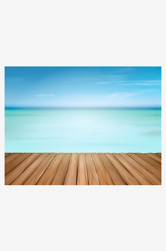 海边岸边海岸地板矢量创意设计素材-众图网