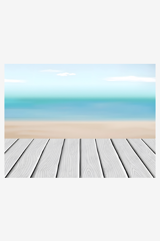 海边岸边海岸地板矢量创意设计素材-众图网