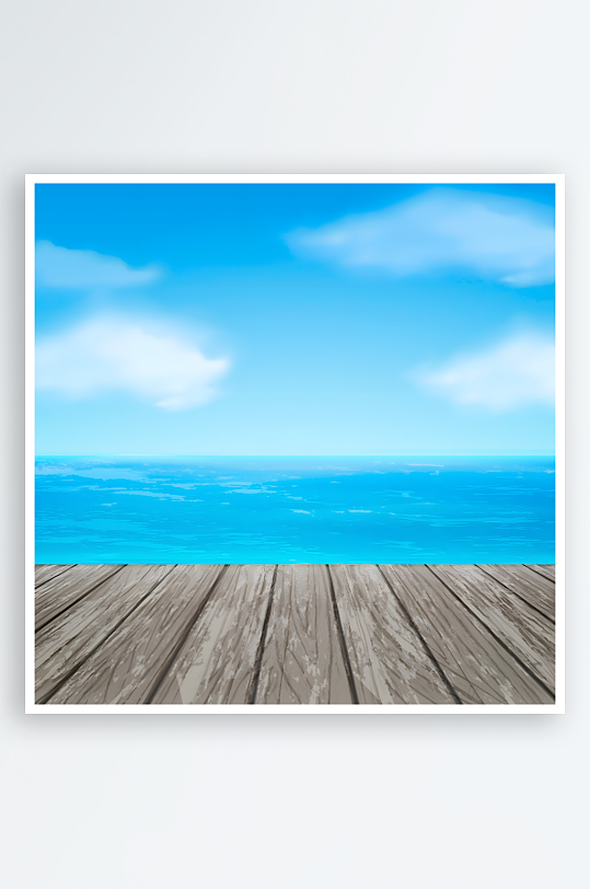 海边岸边海岸地板矢量创意设计素材-众图网