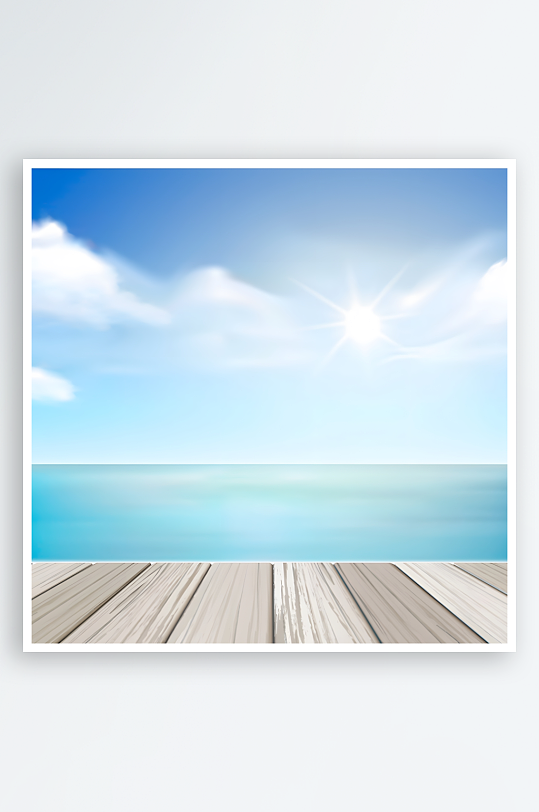 海边岸边海岸地板矢量创意设计素材-众图网