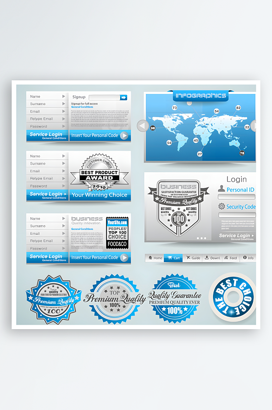 网站按钮网页按钮-众图网
