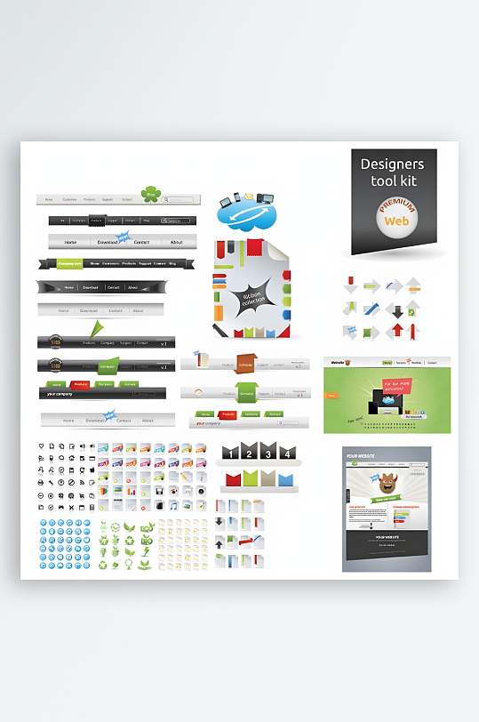 网站按钮网页按钮-众图网