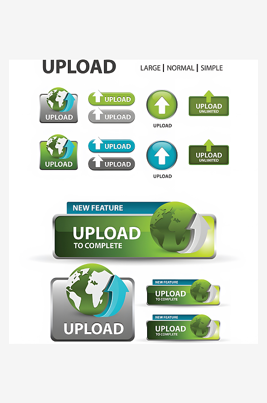 网站标签图标页面按钮-众图网