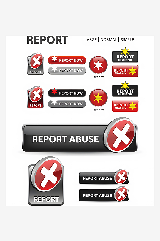 网站按键菜单网站图标-众图网