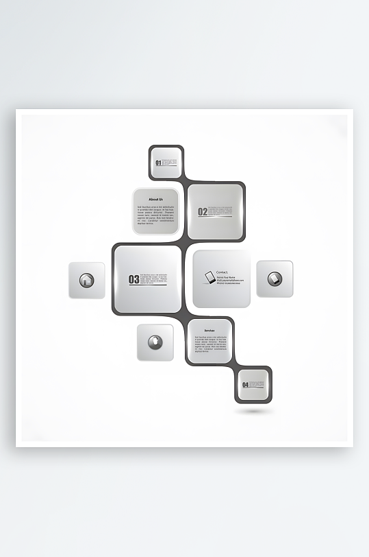 分类图标展示标志分类素材-众图网