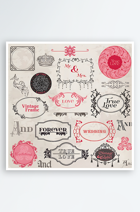 欧美图标线条图标标志-众图网