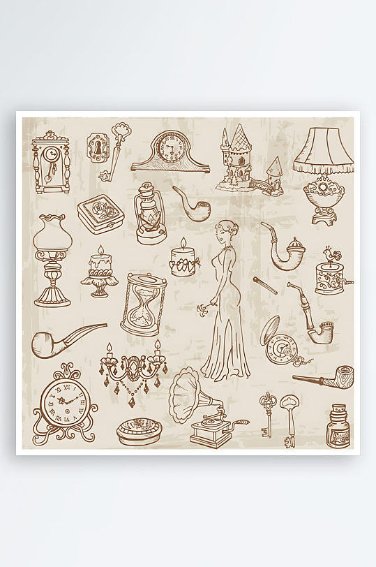 欧美图标线条图标标志-众图网