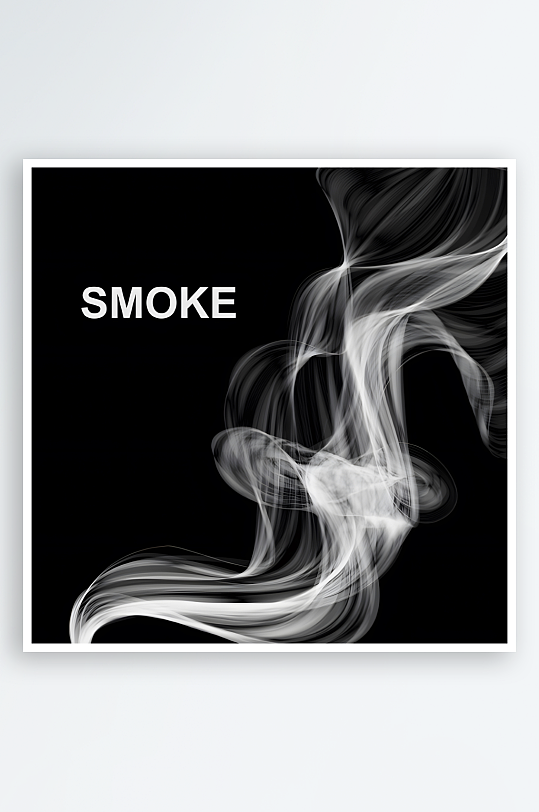 烟雾风格香烟烟雾弥漫-众图网