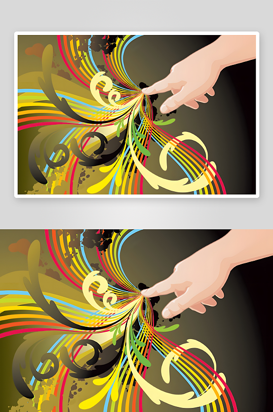 抽象背景绚丽背景素材-众图网