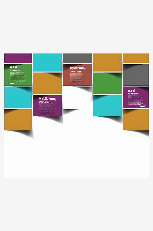 绚丽光影线条背景素材-众图网