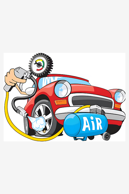 洗车矢量创意设计素材-众图网