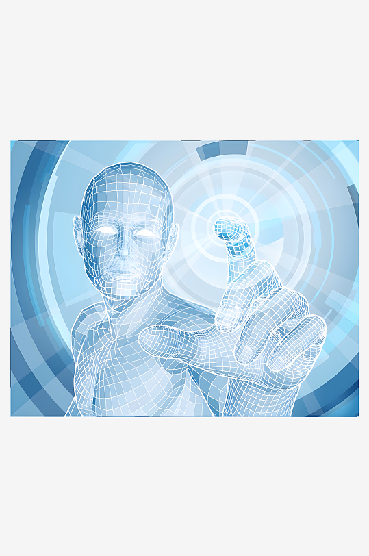 科幻未来人类矢量创意设计素材-众图网