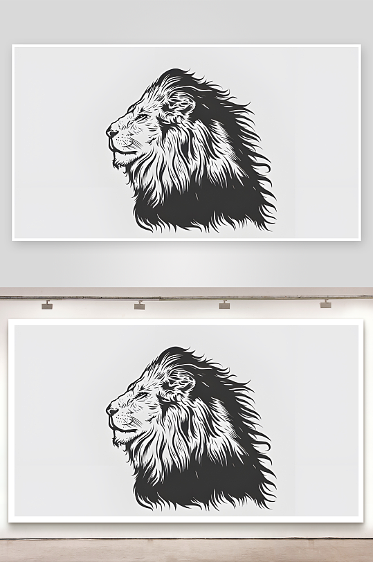 狮子图标雄狮LOGO-众图网