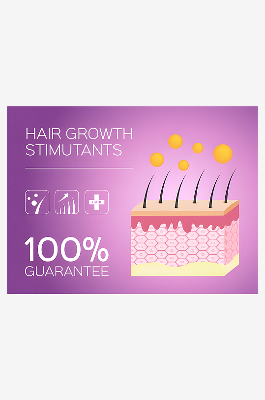 护发植发产品广告设计-众图网