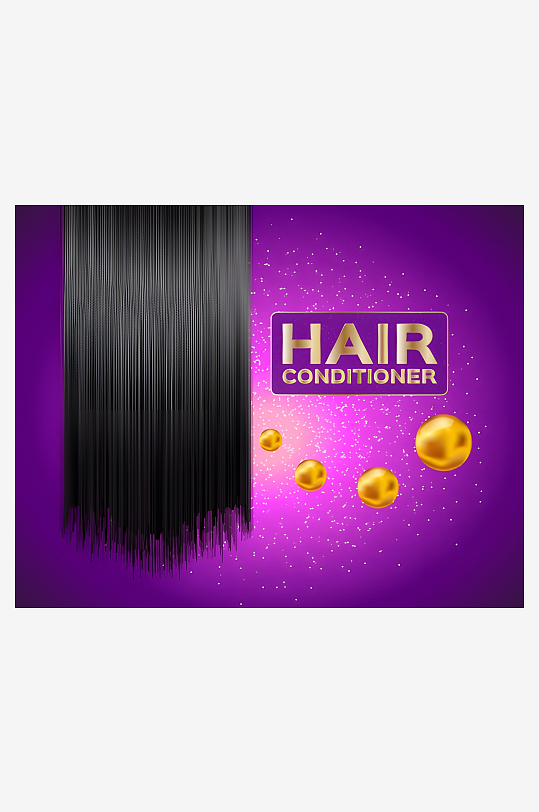 护发植发产品广告设计-众图网
