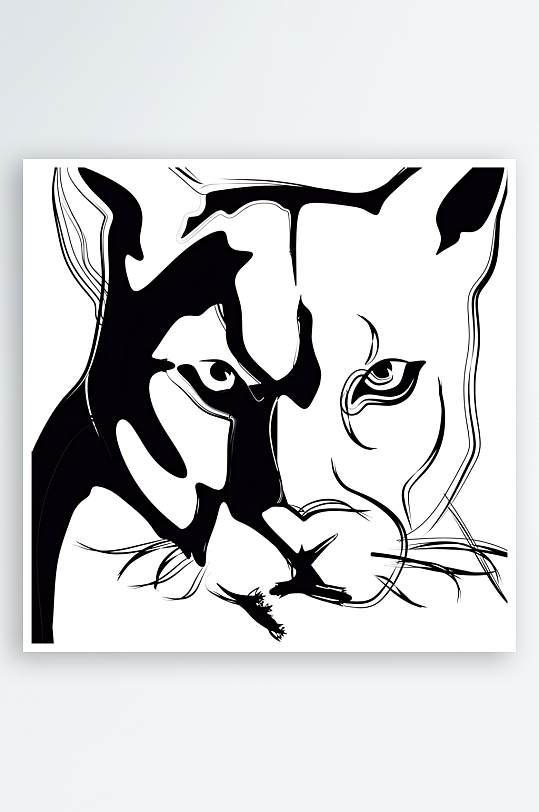 豹子矢量设计素材-众图网