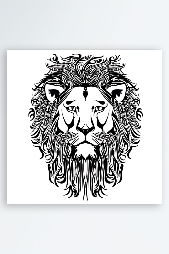 狮子矢量设计素材-众图网
