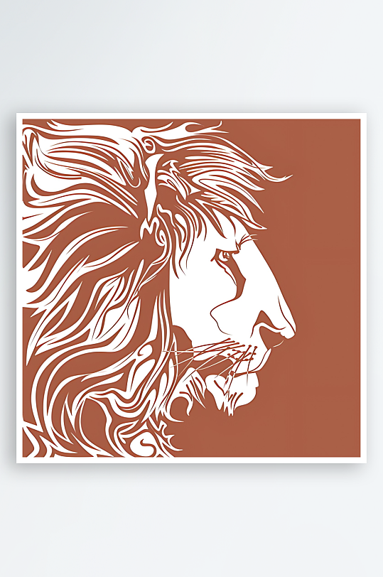 狮子矢量设计素材-众图网