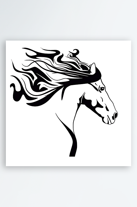 骏马矢量设计素材-众图网