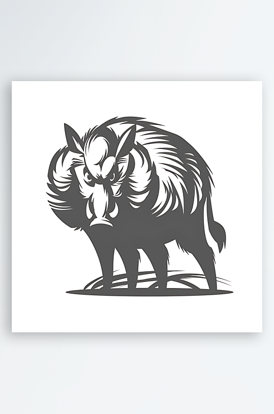 野猪矢量设计素材-众图网