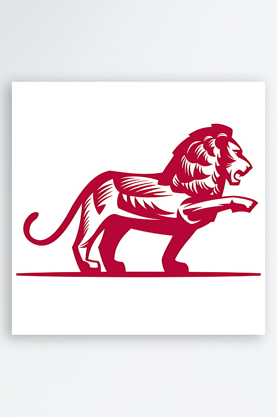 狮子矢量设计素材-众图网