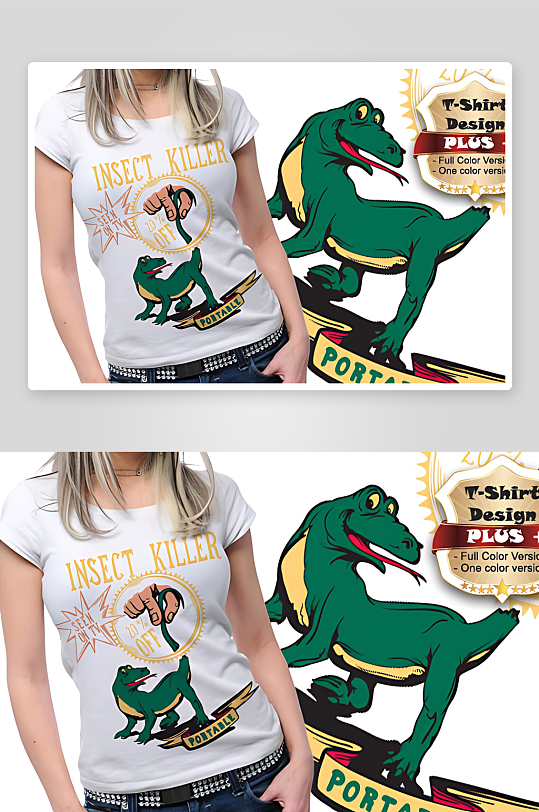 T恤图案矢量设计素材-众图网