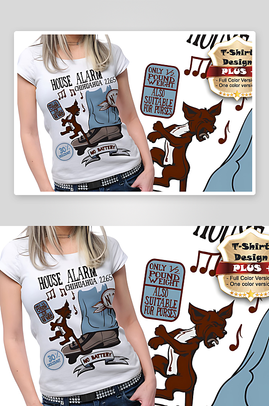 T恤图案矢量设计素材-众图网