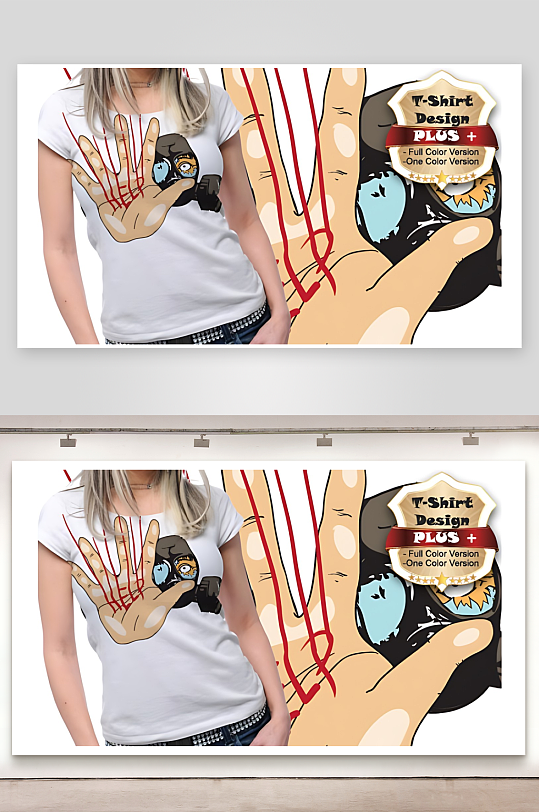 T恤图案矢量设计素材-众图网