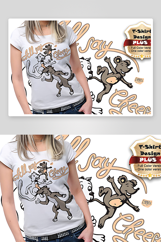 服装图案设计T恤设计-众图网