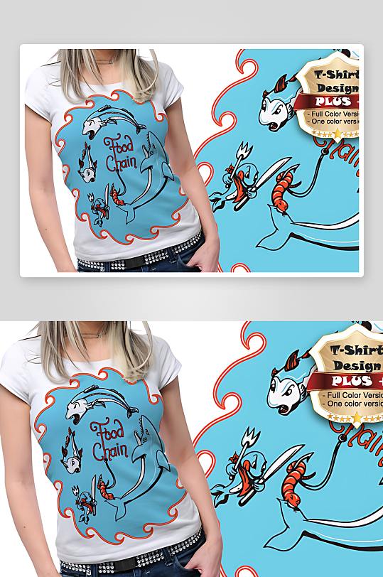 服装图案设计T恤设计-众图网