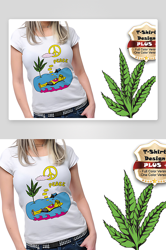 服装图案设计T恤设计-众图网