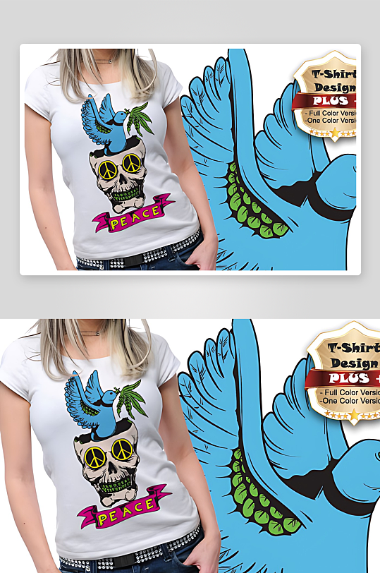 服装图案设计T恤设计-众图网