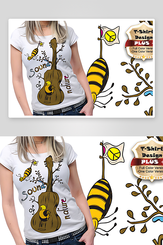 服装图案设计T恤设计-众图网