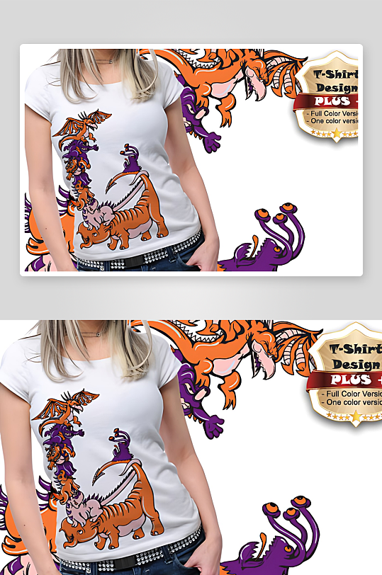 服装图案设计T恤设计-众图网