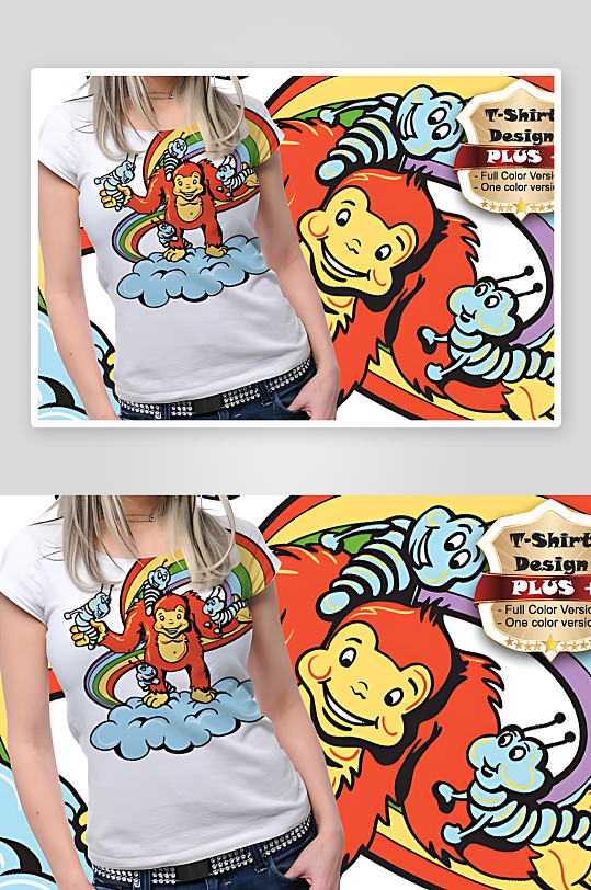 服装图案设计T恤设计-众图网