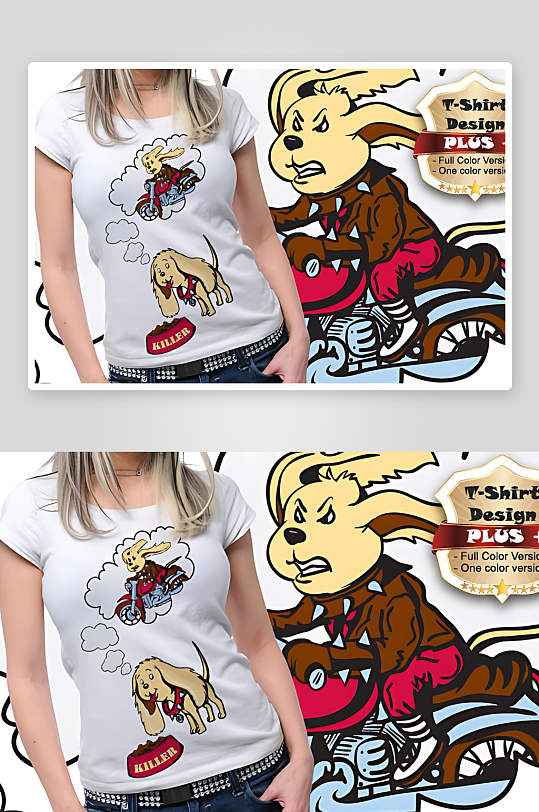 服装图案设计T恤设计-众图网