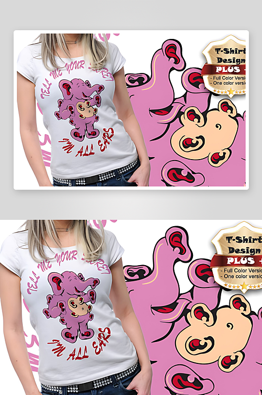 服装图案设计T恤设计-众图网