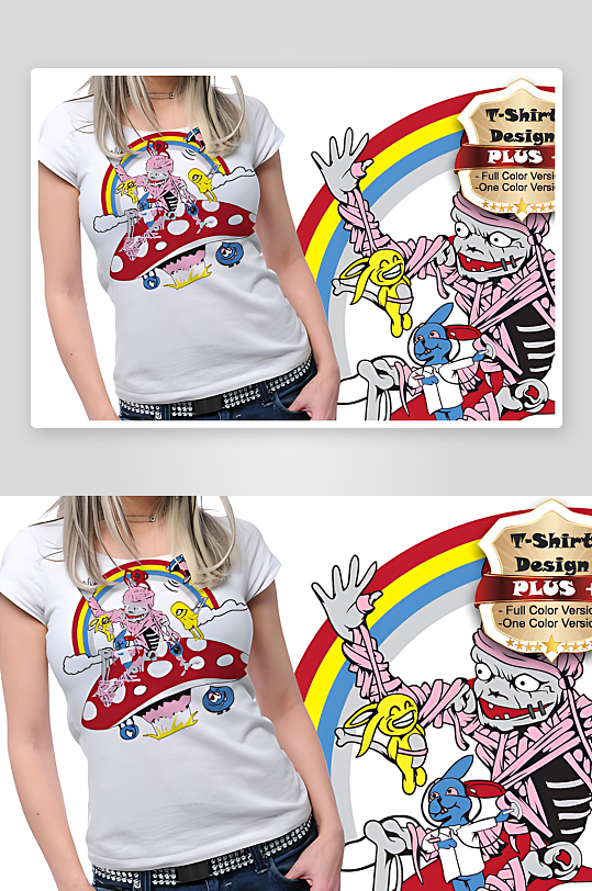 T恤设计服装图案设计-众图网