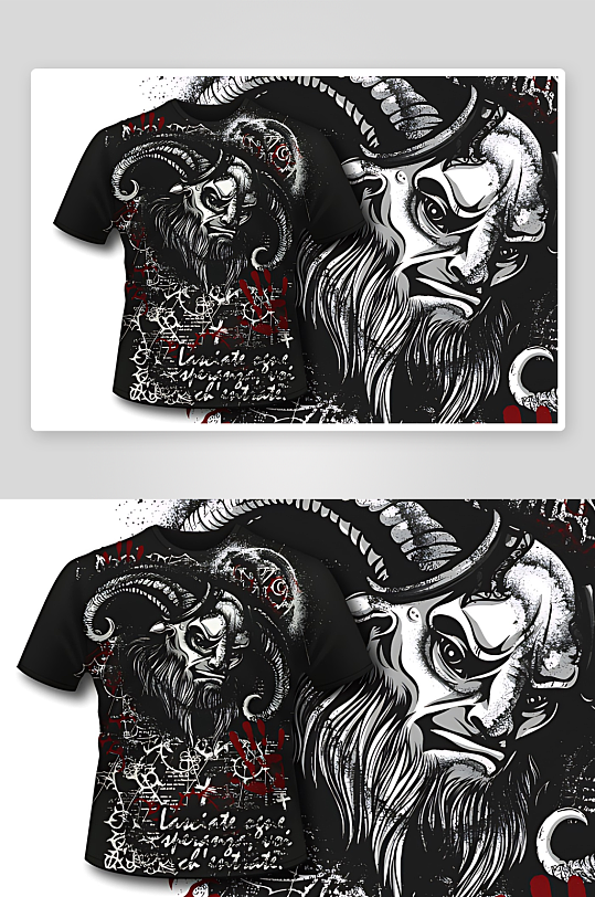 服装图案设计T恤设计-众图网