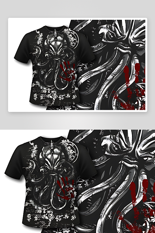 服装图案设计T恤设计-众图网