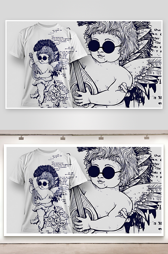 T恤设计服装图案设计-众图网