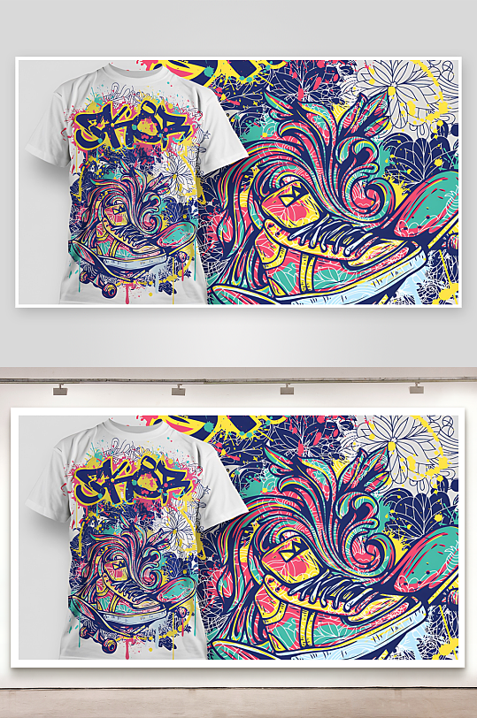 T恤设计服装图案设计-众图网