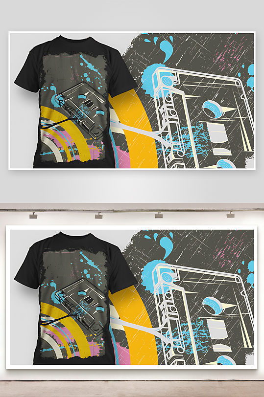 T恤设计服装图案设计-众图网
