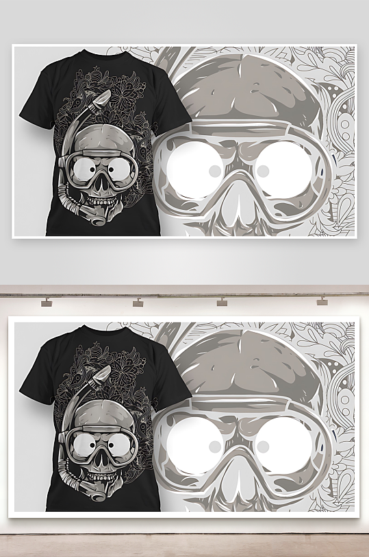 服装图案设计T恤设计-众图网