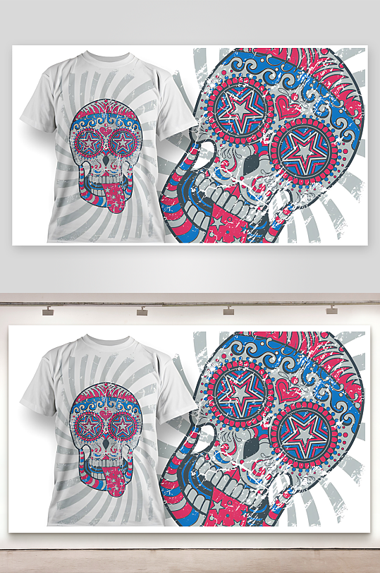 T恤设计服装图案设计-众图网