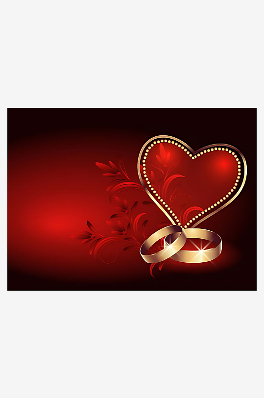 爱心矢量设计素材-众图网